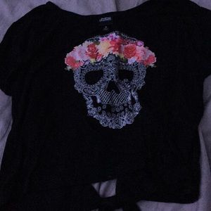 crop top that opened in the back